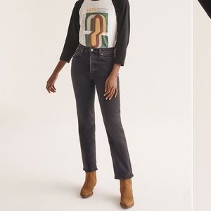 Aritzia Arlo High Rise Straight 28L